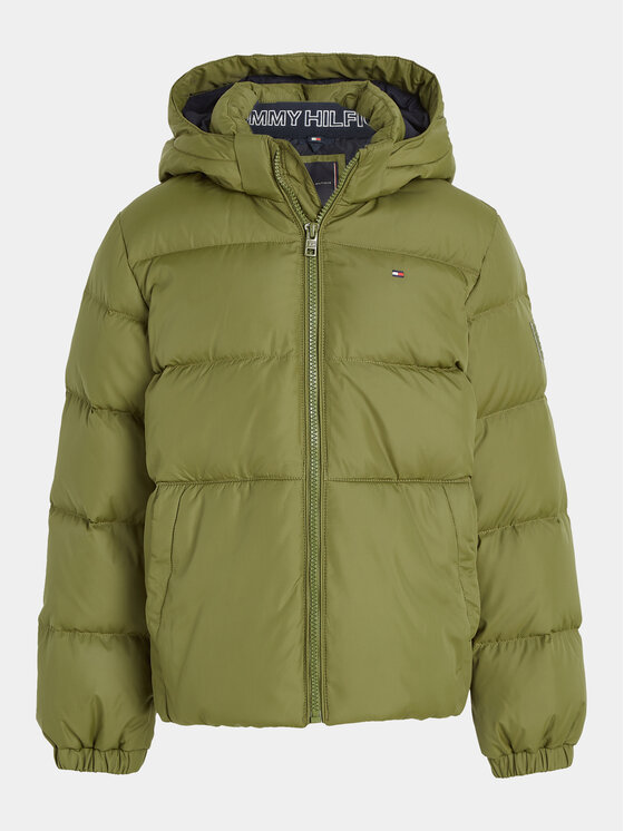 Tommy Hilfiger Tommy Hilfiger Зимно яке Essential KB0KB08341 S Каки Regular Fit