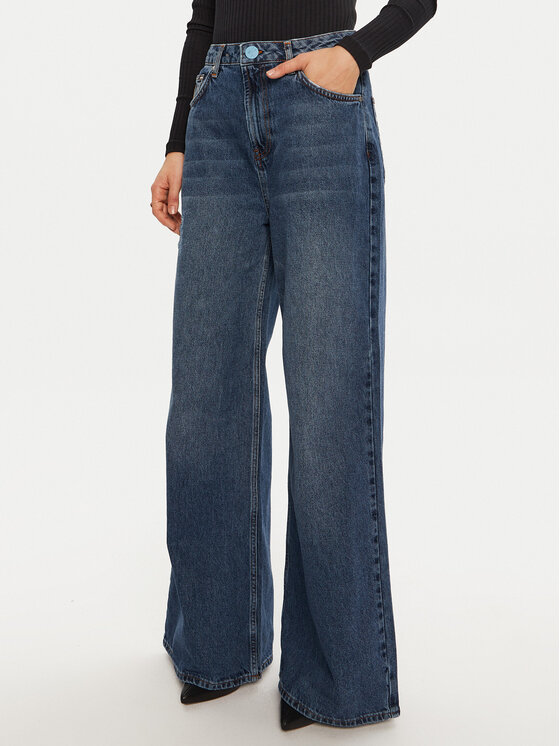 One Teaspoon Jeans Hlače 26644 Modra Wide Leg