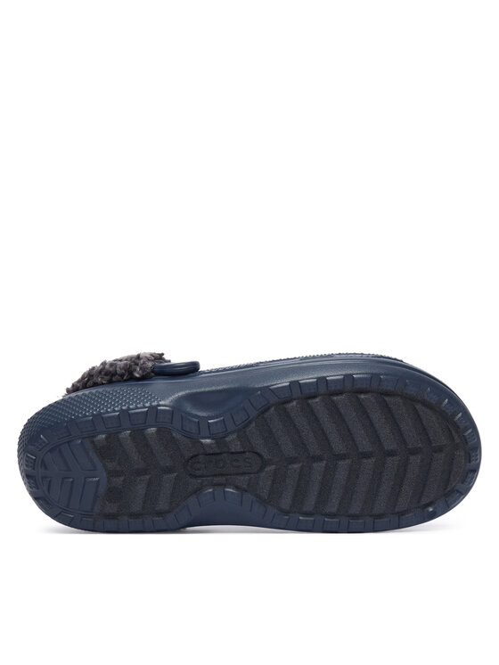 Crocs Crocs Šľapky Classic Fleece Lined Clog Quartz 211396 Tmavomodrá