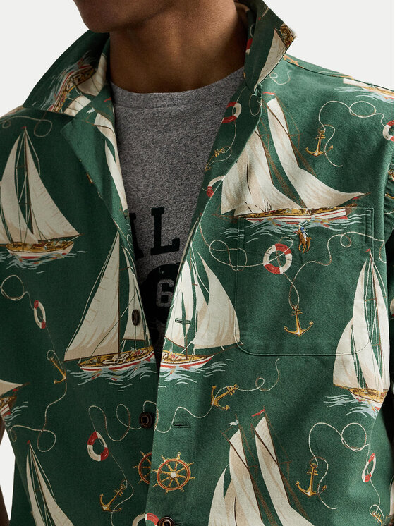Polo Ralph Lauren Polo Ralph Lauren Cămașă 710971217001 Verde Classic Fit