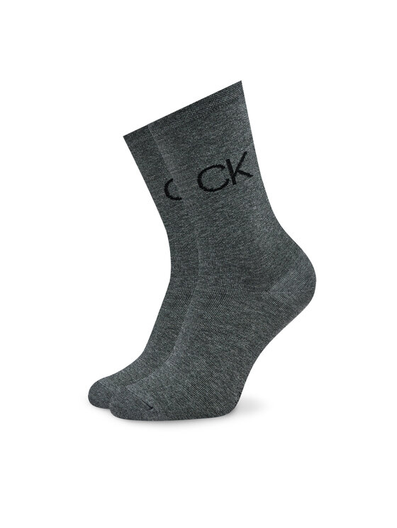 Calvin Klein Calvin Klein Sada 3 párů dámských vysokých ponožek 701224118 Černá