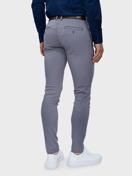 Evenemen Evenemen Chinosy LOGAN TAC 09476 GREY Szary Slim Fit
