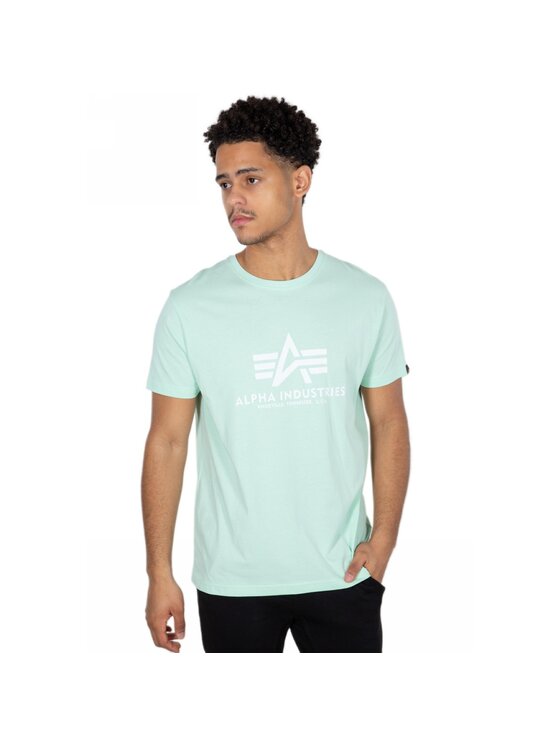 Alpha Industries Alpha Industries T-Shirt AI.100501-43-5XL Zielony Basic Fit