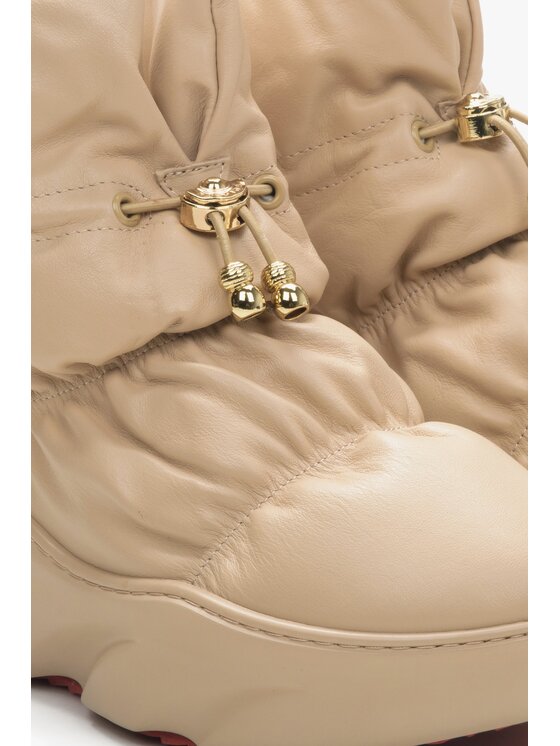 Estro Estro Μπότες Χιονιού ER00114234 Μπεζ