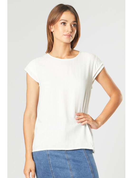 QUIOSQUE QUIOSQUE Halenka SOFT SHIRT Écru Regular Fit