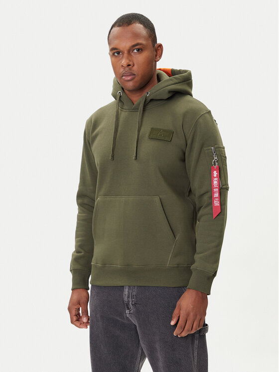 Alpha Industries Alpha Industries Μπλούζα Red Stripe 178314 Πράσινο Regular Fit
