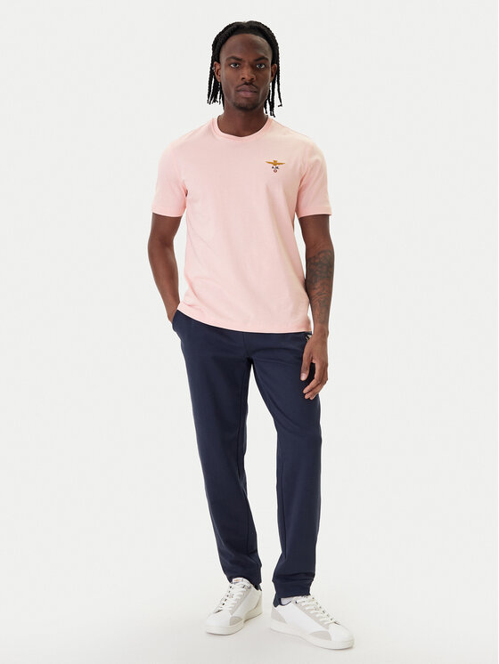 Aeronautica Militare Aeronautica Militare T-Shirt 261TS1580UJ00372 Růžová Regular Fit