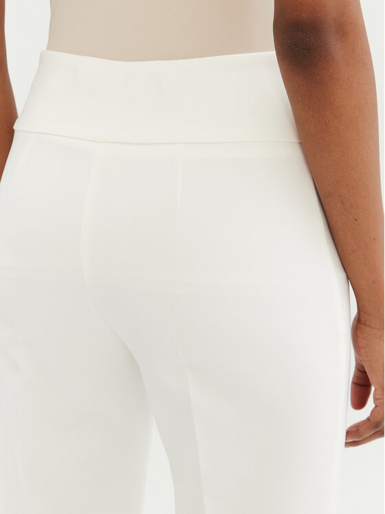 Rinascimento Rinascimento Hlače CFC0122830003 Bijela Regular Fit