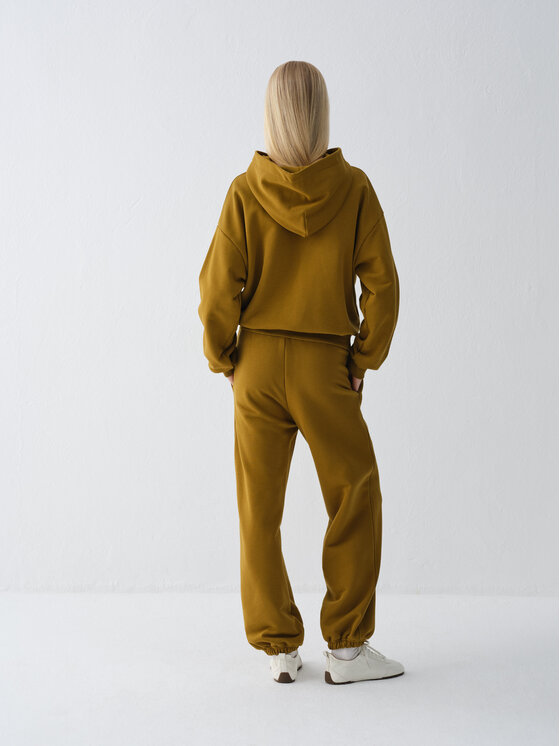 La Mania La Mania Mikina VELMA Khaki Basic Fit