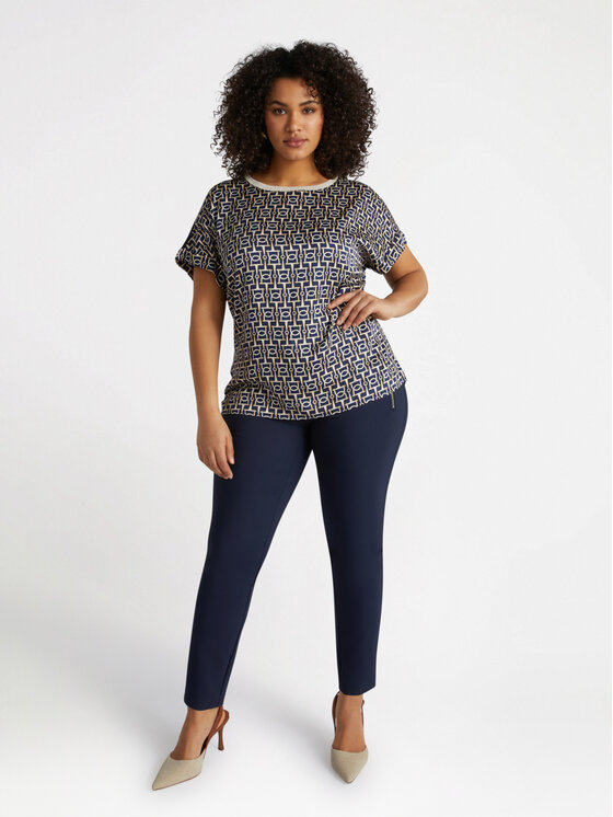 Fiorella Rubino Fiorella Rubino T-shirt G194L008499N0Z4 Blu Regular Fit