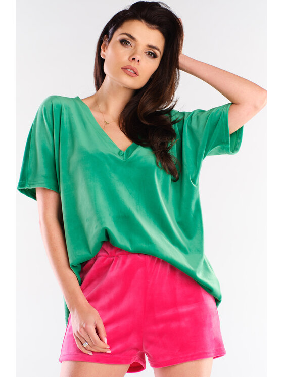 Awama Awama Szorty A418 Różowy Basic Fit