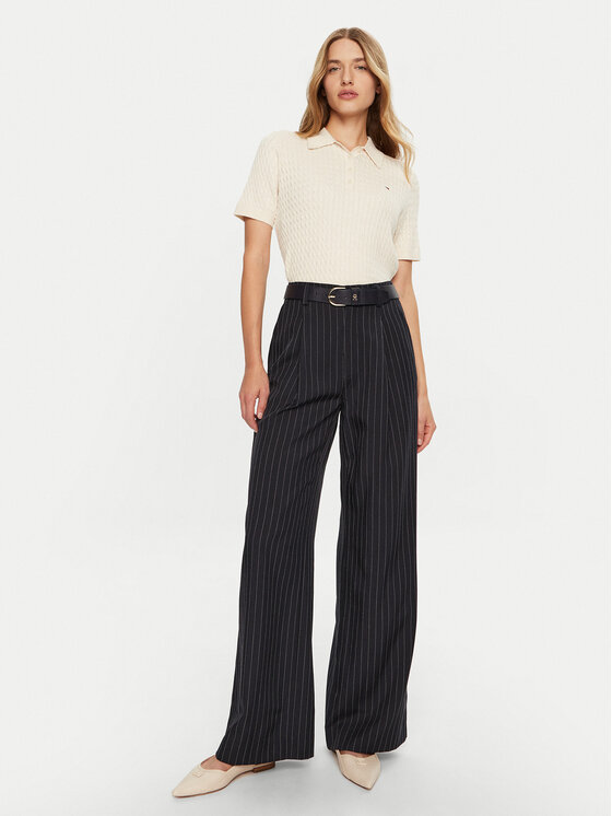 Tommy Hilfiger Tommy Hilfiger Пуловер WW0WW43957 Екрю Regular Fit