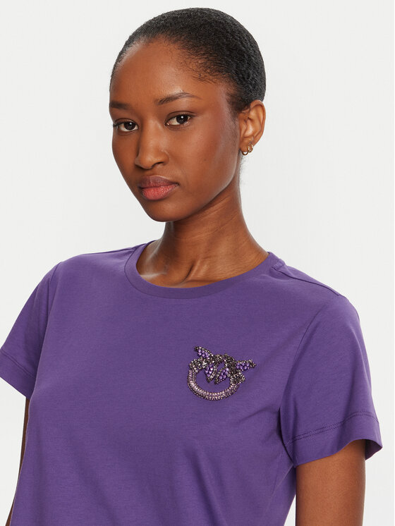 PINKO PINKO T-särk Quentin 103320 A2RN Lilla Regular Fit
