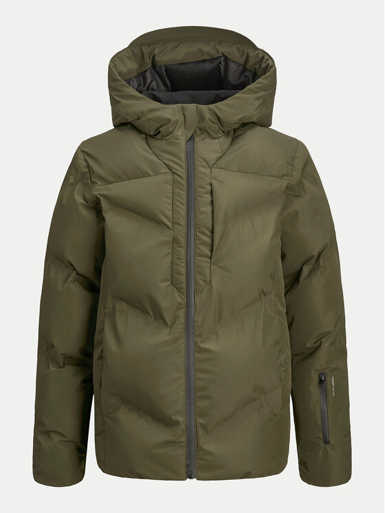 Jack & Jones Junior Jack & Jones Junior Kurtka zimowa Slay 12261353 Zielony Regular Fit
