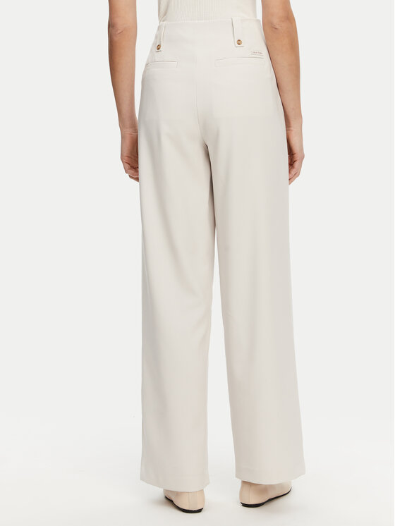 Calvin Klein Jeans Calvin Klein Jeans Hlače iz tkanine J20J225343 Siva Wide Leg