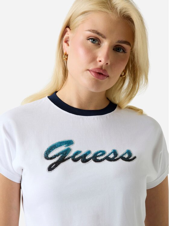 Guess Guess T-Shirt 181610 Biały Classic Fit