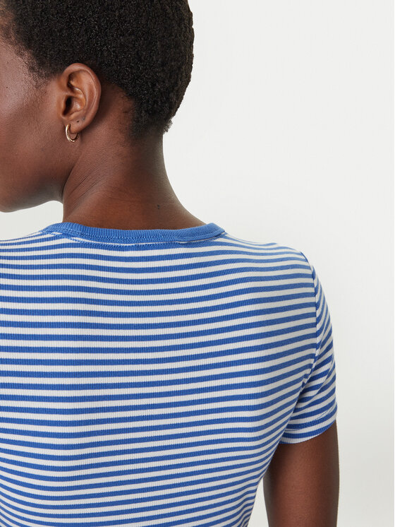 Tommy Jeans Tommy Jeans T-shirt Essential DW0DW17383 Plava Slim Fit