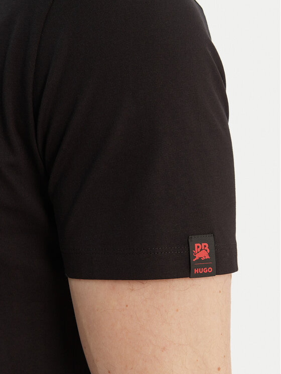 HUGO HUGO Marškinėliai Dlix_RB 50559696 Juoda Regular Fit