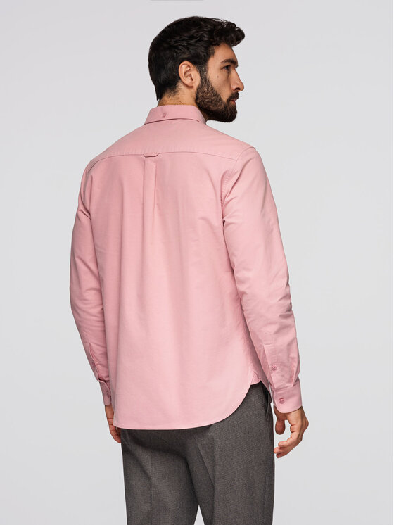 Ombre Ombre Koszula K700 Różowy Regular Fit