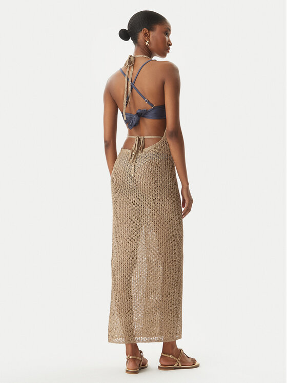 Guess Guess Haljina za plažu E6GK04 Z5402 Bež Classic Fit