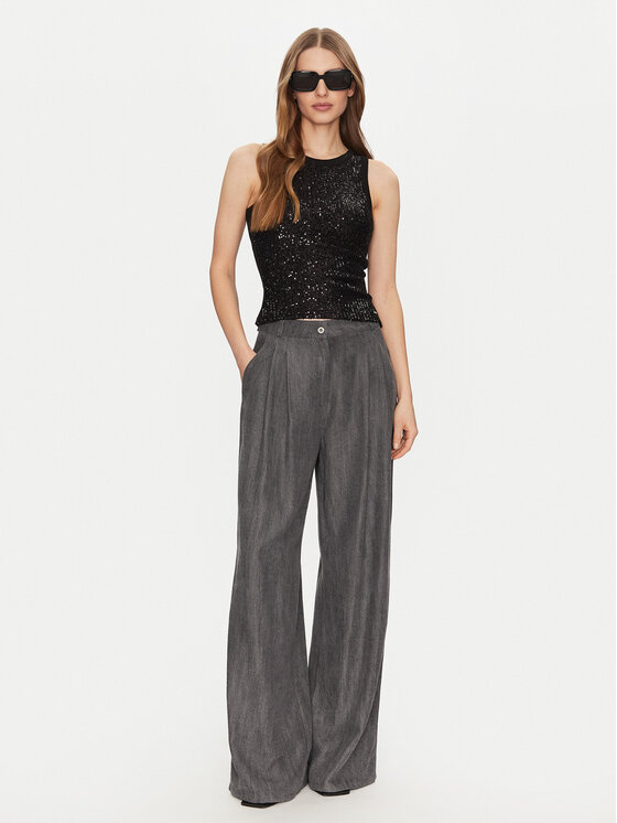 Guess Guess топ W5GP06 KCS10 Черен Regular Fit