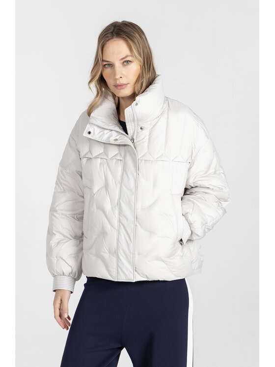 Deni Cler Milano Deni Cler Milano Kurtka zimowa T-DC-9003-F2-40-81-1 Szary Loose Fit
