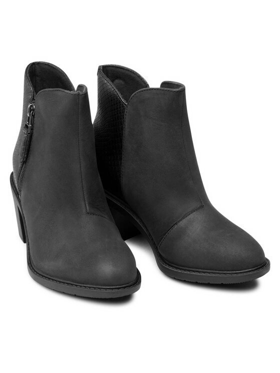 Clarks Clarks Ботильйони Scene Zip 261620104 Чорний