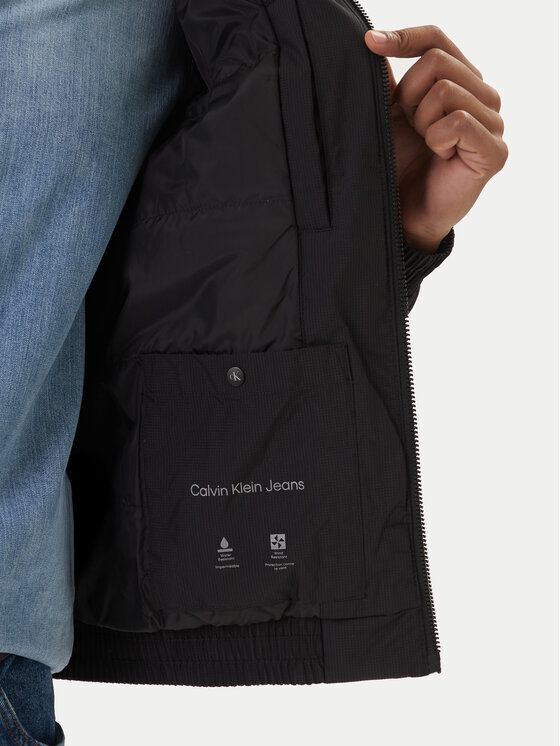 Calvin Klein Calvin Klein Geacă Harrington LV04RE516G Negru Regular Fit