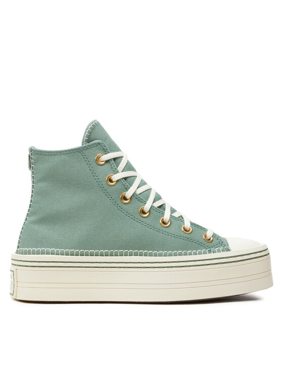 Converse Sneakers Chuck Taylor All Star Modern Lift Platform Crafted Stitching A07547C Vert Modivo