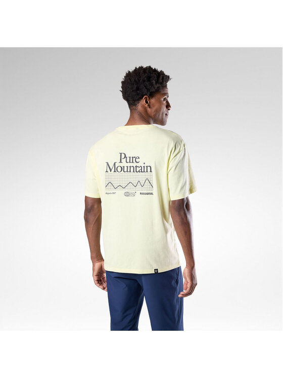 Rossignol Rossignol T-Shirt M Graphic Waterfall Tee Żółty jasny Relaxed Fit