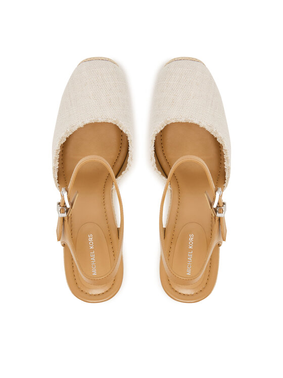 MICHAEL Michael Kors MICHAEL Michael Kors Espadryle Kenzie Wedge 40S6KZMS2D Écru
