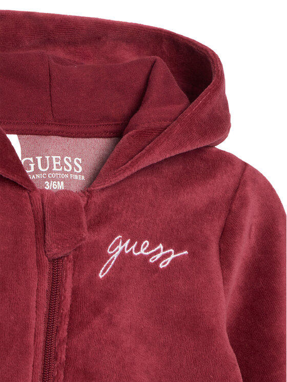 Guess Guess Komplet dresowy H5BW07 KAVN4 Bordowy Regular Fit