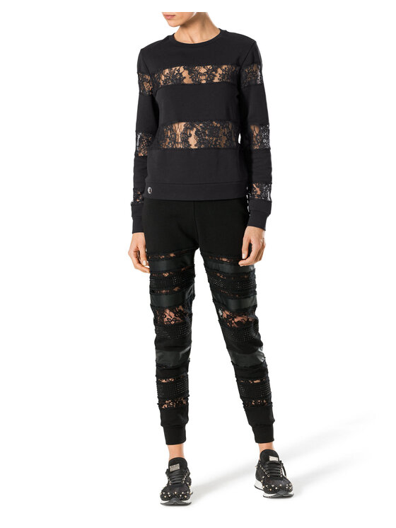 PHILIPP PLEIN PHILIPP PLEIN Mikina 30751 Čierna Regular Fit