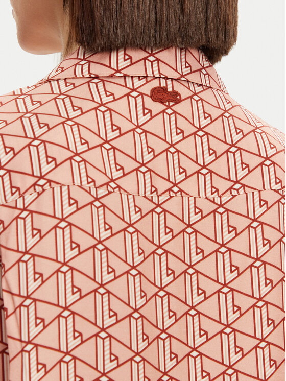 Lacoste Lacoste Camicia CF0495 Arancione Oversize