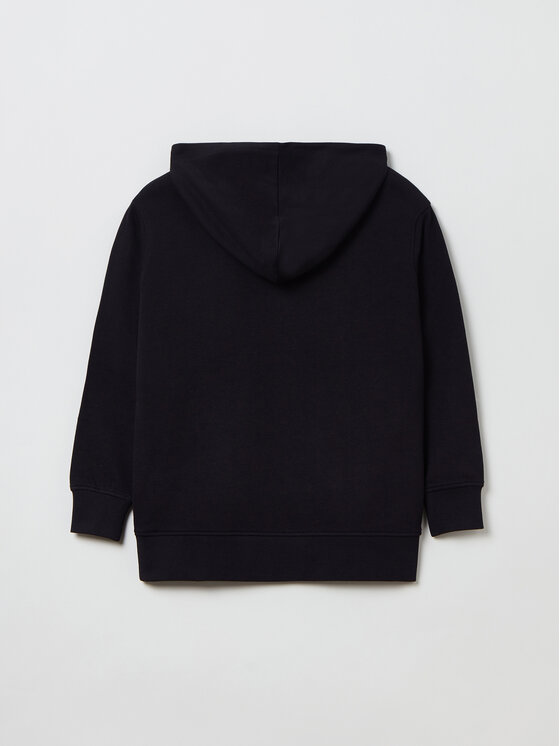 OVS OVS Μπλούζα 1893428 Μαύρο Relaxed Fit