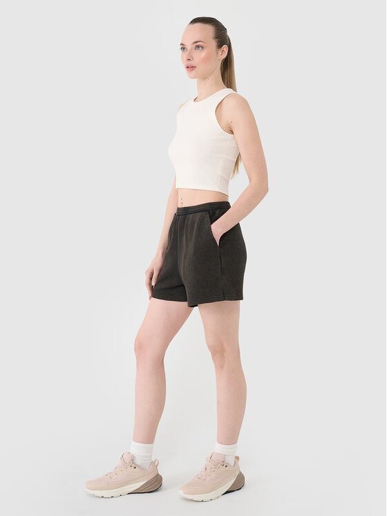 4F 4F Pantaloncini di tessuto 4FRSS25TSHOF699-20S Nero Oversize