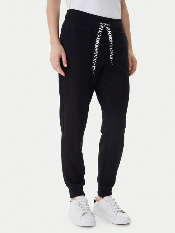 DKNY Sport DKNY Sport Teplákové kalhoty DP5P3496 Černá Regular Fit
