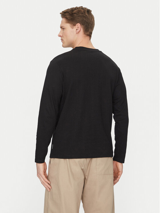 Jack&Jones Jack&Jones Majica z dolgimi rokavi Fusion 12273134 Črna Regular Fit