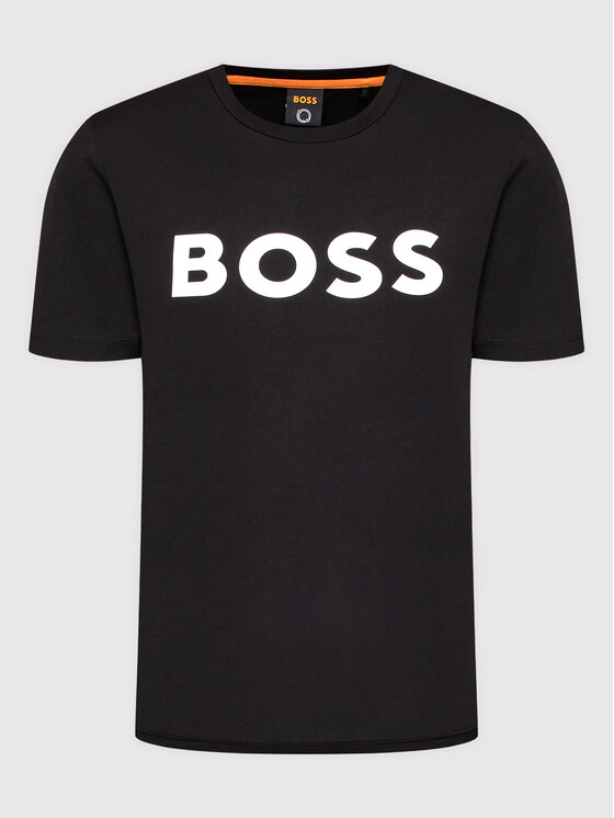 BOSS Boss T-Shirt Thinking 1 50481923 Schwarz Regular Fit