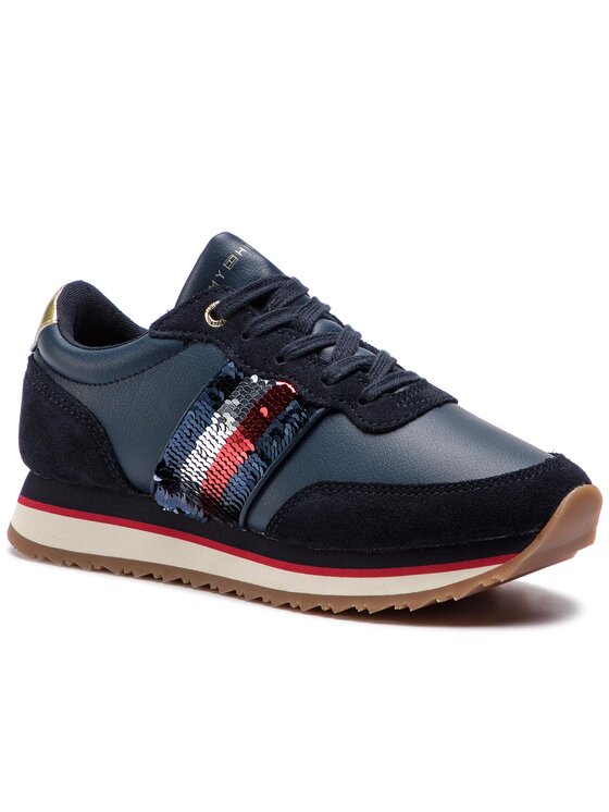 Tommy hilfiger sequin sneakers on sale