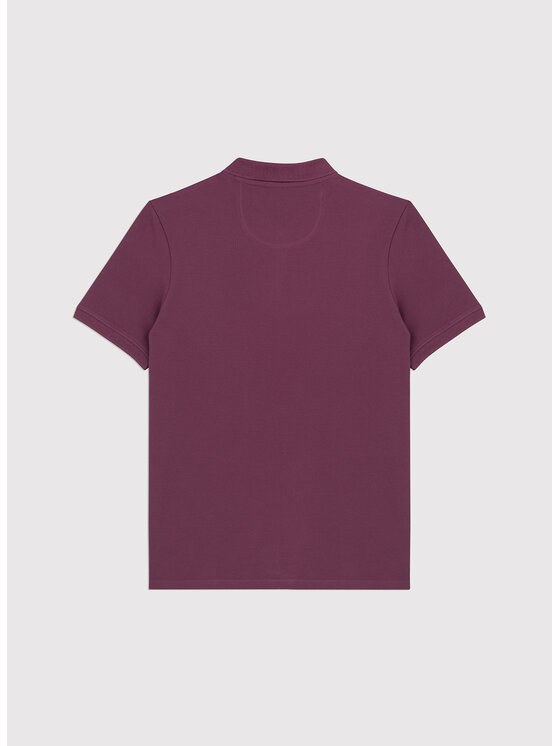 Pako Lorente Pako Lorente Polo P26WF-TX-010 Fioletowy Straight Fit