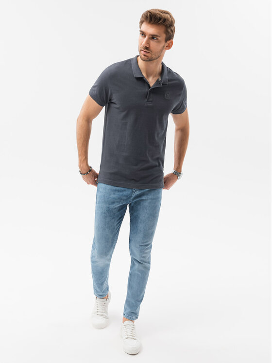 Ombre Ombre Sada 3-polo triček Z28 Fialová Regular Fit