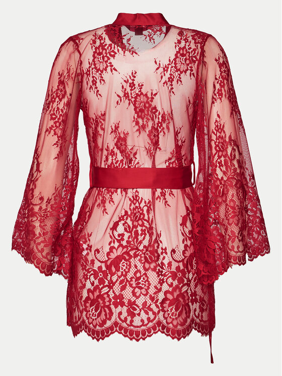 Hunkemöller Hunkemöller Szlafrok Isabelle 300603 Czerwony