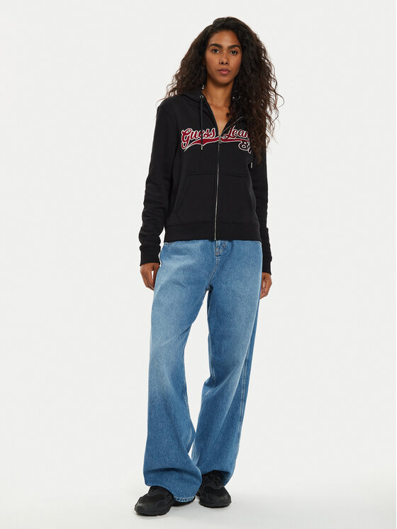 Guess Jeans Guess Jeans Felpa W4BQ03 KC811 Nero Regular Fit