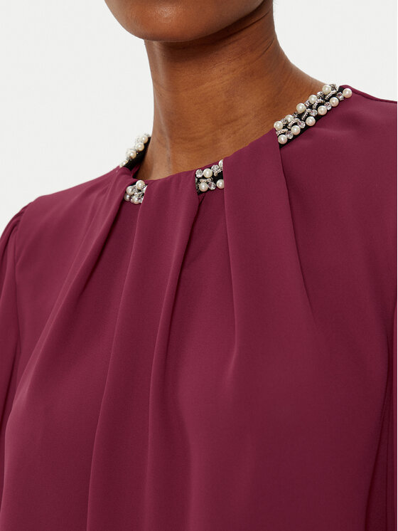 Rinascimento Rinascimento Bluza CFC0019769002 Bordo rdeča Regular Fit