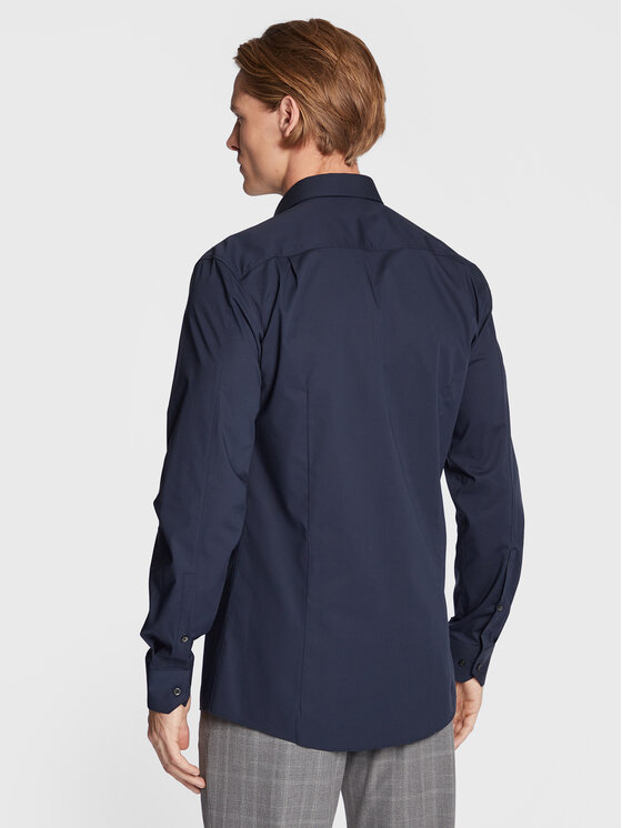 HUGO Hugo Koszula Elisha02 50479396 Granatowy Extra Slim Fit