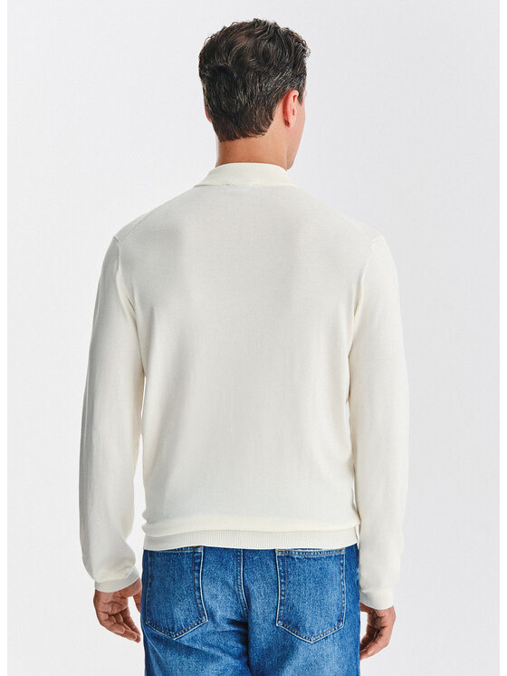 Pako Lorente Pako Lorente Sweter P25WN-2X-028 Biały Classic Fit