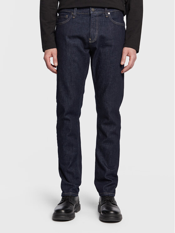 Calvin Klein Calvin Klein Džinsai Rinse K10K111241 Tamsiai mėlyna Slim Fit