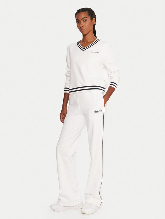 Guess Jeans Guess Jeans Pantaloni da tuta W5YB32 K68I4 Bianco Regular Fit