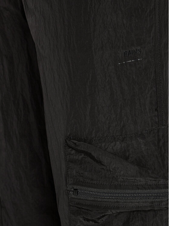 Rains Rains Kalhoty z materiálu Kano Pants Regular 19200 Černá Regular Fit